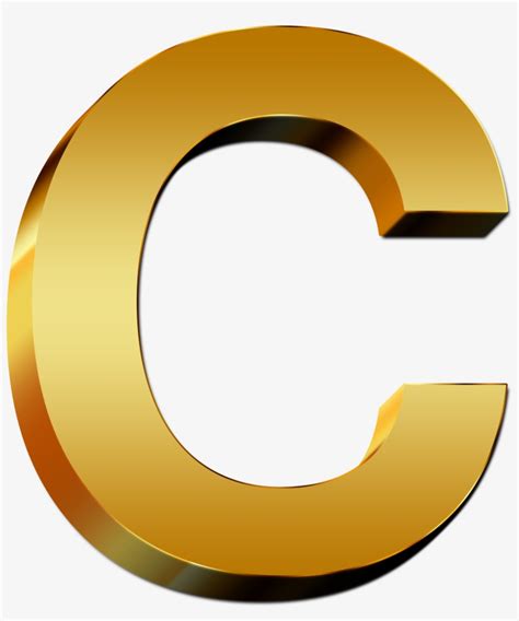 Large Gold Letter "c" - Huruf I Balok Emas Transparent PNG - 3543x3543 ...