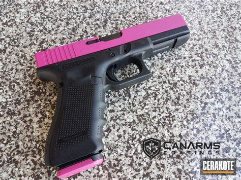 Glock 17 Handgun in H-224 Sig Pink by WEB USER | Cerakote