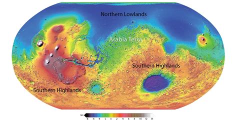 Topographic map of Mars | The Planetary Society