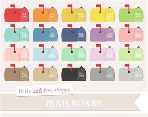 Mailbox Clipart, Mail Box Clip Art Post Office Postal Service Letter ...