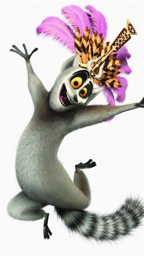 #madagascar mobile wallpapers madagascar king julien | Madagascar movie ...