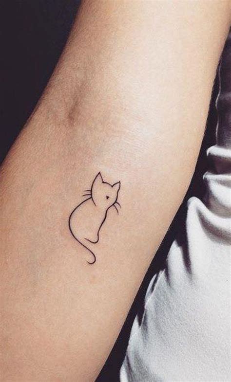 20+ Cute Simple Cat Tattoo Ideas for Kitty Lovers – MyBodiArt