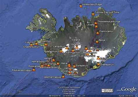 Map Volcano In Iceland | Volcano Erupt