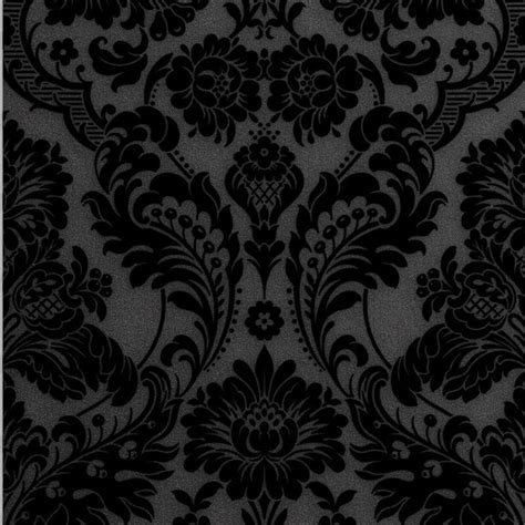 Graham & Brown Gothic Damask Flock Wallpaper - 2Modern