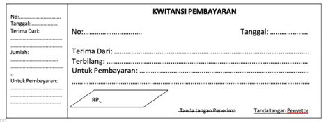 Download Kwitansi Kosong GDocs yang Bisa Diedit