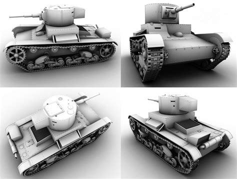 craftfranship: Fran Camós 3D blog: tank T-26 (model)