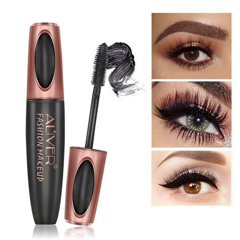 Eyelash Mascara 4D Silk Fiber Extension Mascara Waterproof Volume Long ...