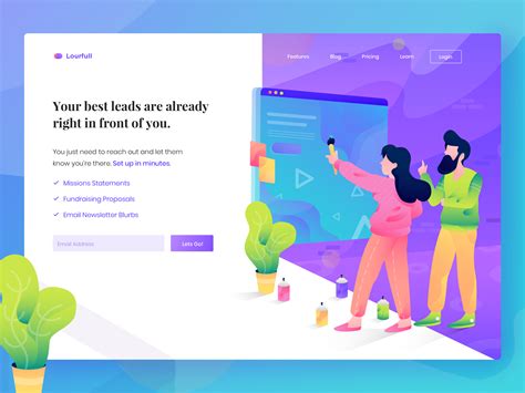 Customize design header page illustration concept by Noansa on Dribbble