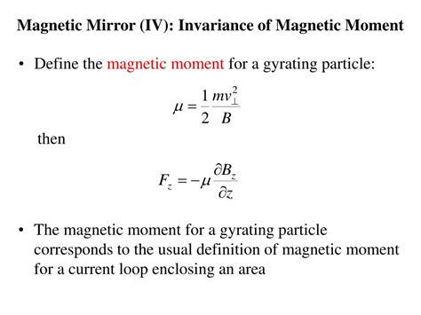 PPT - Grad-B Parallel to the Magnetic Field: Magnetic Mirror PowerPoint ...