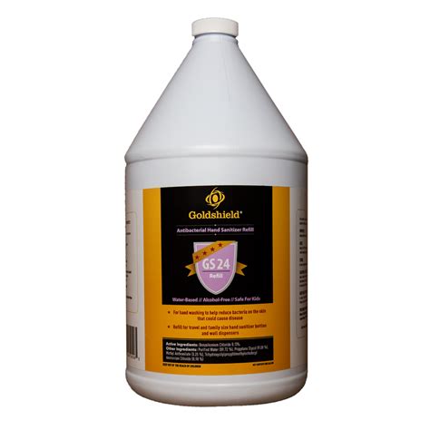 GS24 Hand Sanitizer: (1) 1 Gallon Bottle- Refill - Goldshield