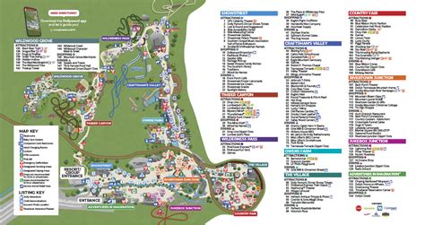 Theme Park Brochures Dollywood Map 2021 - Theme Park Brochures