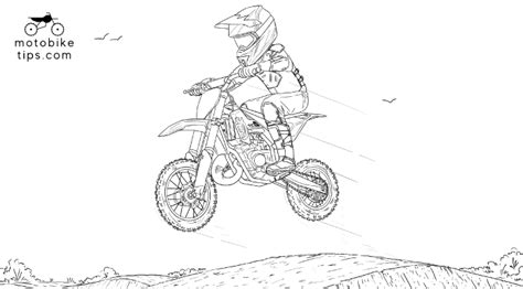 Dirt Bike Coloring Pages - Free Printables of Kids Dirtbikes - motobiketips