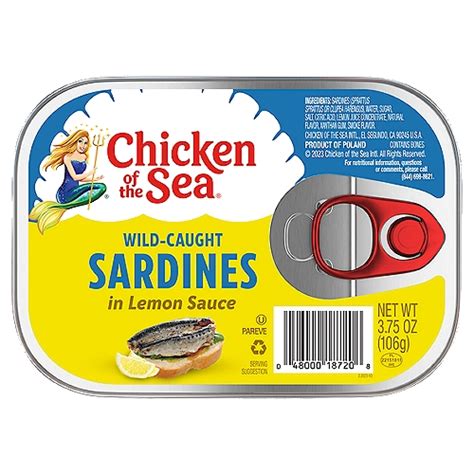 Chicken of the Sea Lemon & EVOO Sardines, 3.75 oz