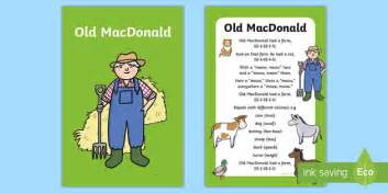 Old MacDonald Had a Farm Nursery Rhymes Poster IKEA Tolsby