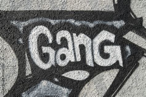 Word gang, detail of a graffiti in Milan, Italy, street art. Photos ...