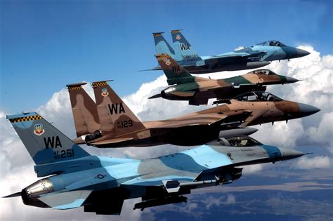 F-15 and F-16 Aggressor Squadron. [2843x1895] : r/MilitaryPorn