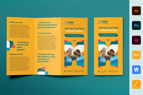 NGO Brochure Trifold | Brochure Templates ~ Creative Market