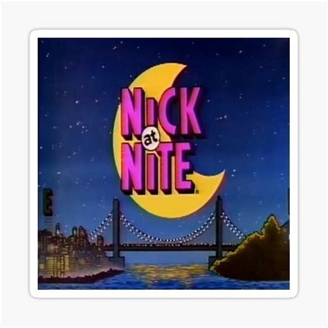 "Nick at nite 90s" Sticker for Sale by redilussion | Redbubble