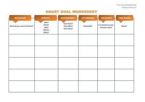 Smart Goals Template Excel Free - Nisma.Info