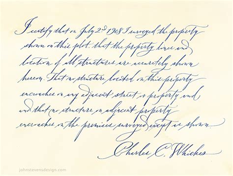 Handwriting Styles of Calligraphy – John Stevens Calligraphy