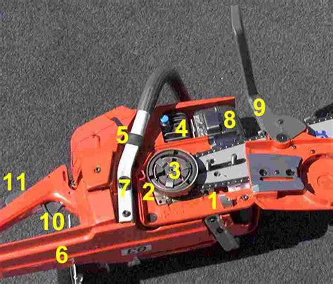 Important Parts of a Chainsaw