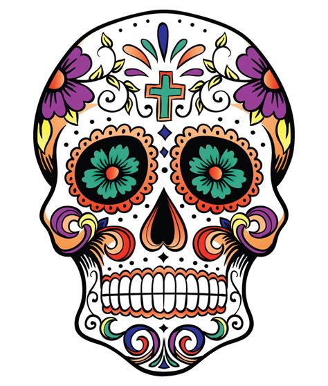 sugar skull clipart print - Clipground