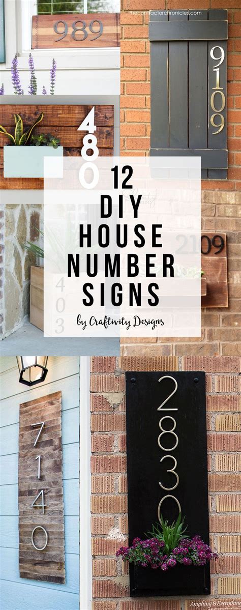 20+ Diy House Number Plaque Ideas – The Urban Decor