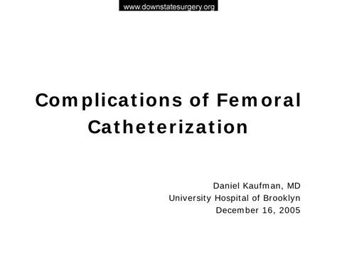 (PDF) Complications of Femoral · PDF fileComplications of Femoral ...