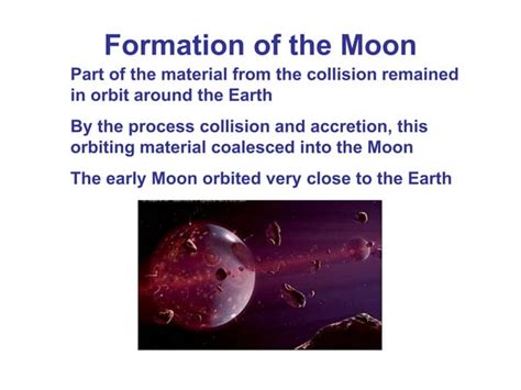 Theories of Formation of Earth and Moon PowerPoint | PPT