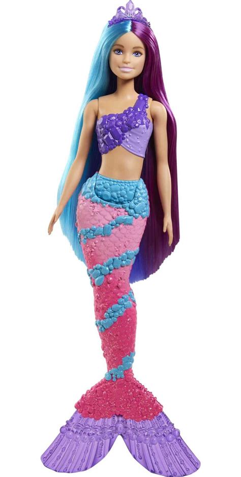 Buy Barbie Dreamtopia Doll, Mermaid Toys, Pink Ombre Tail & Extra-Long ...