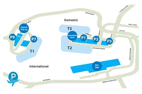 Sydney Airport Parking Map | Flyparks