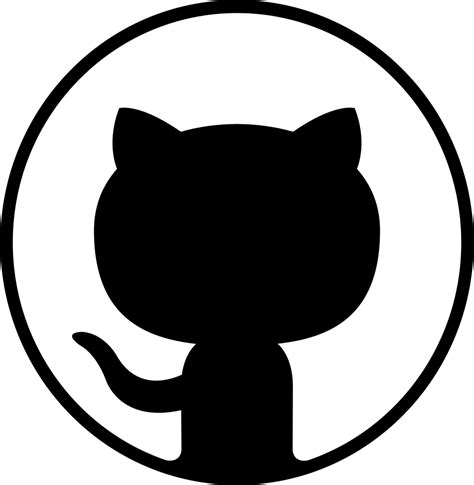 Black Github Logo PNG Photo