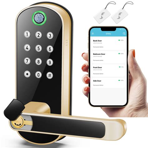 Buy Sifely Keyless Entry Door Lock, Keypad Door Lock, Fingerprint Door ...