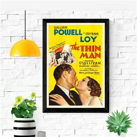 The Thin Man 1934 Movie Poster Style Wall Art Home Decor | Etsy