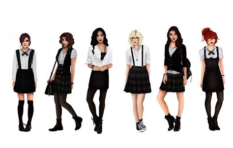 School Uniform by HelleeTitch.deviantart.com on @deviantART Sims 4 Game ...