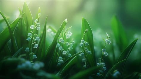 Lilies of the valley Wallpaper - Breathtaking floral background ...