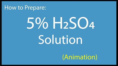 how to prepare 5% solution of H2SO4 | preparation of diluted sulfuric ...