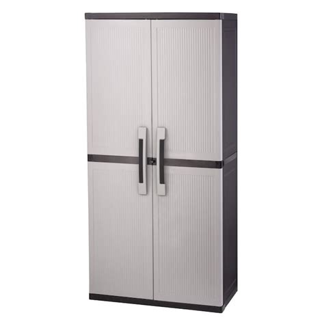 Keter Utility jumbo cabinet 34.5-in W x 70.8-in H x 17.5-in D Plastic ...