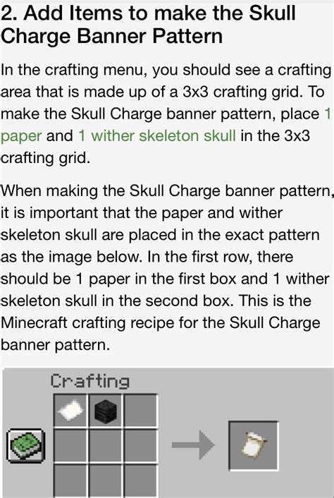 How to make the Skull Charge Banner Pattern in Minecraft | Minecraft ...