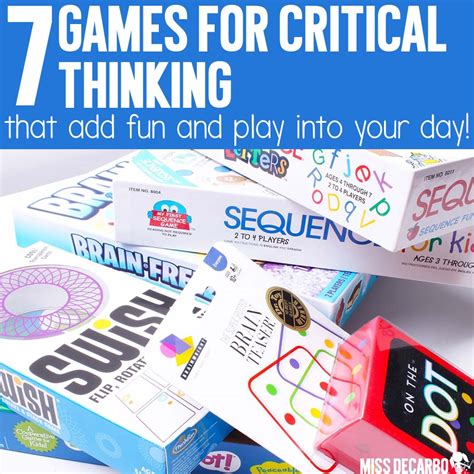 Critical Thinking Games Kids Will Beg To Keep Playing, 40% OFF