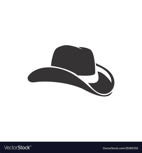 Cowboy hat clip art Royalty Free Vector Image - VectorStock