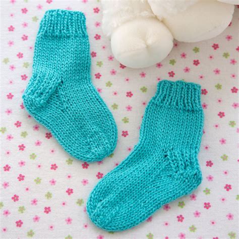 Free Easy Red Heart Comfy Baby Socks Knitting Pattern | Baby socks ...