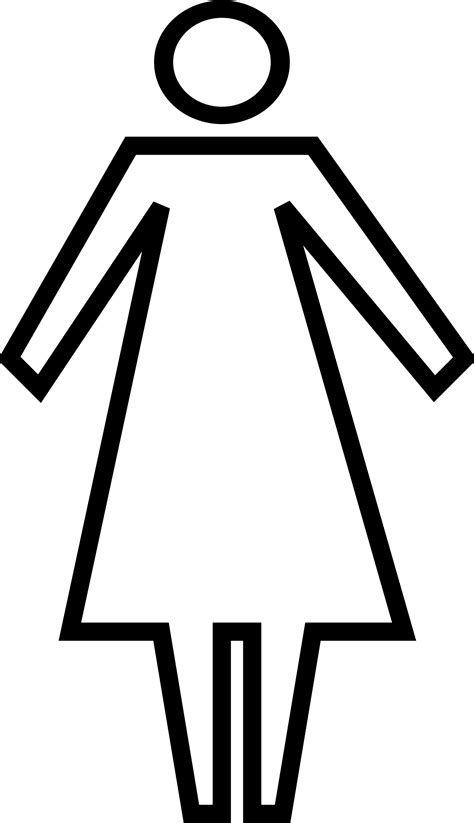 Outline Of Woman | Free download on ClipArtMag