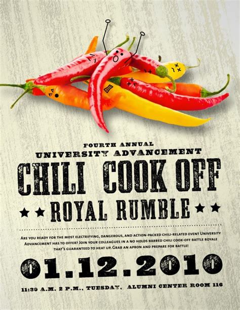 Free Chili Cook Off Flyer Template Design (The 11+ Hottest Ideas)