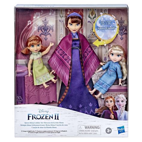 Disney's Frozen 2 Queen Iduna Lullaby Set with Elsa and Anna Dolls ...