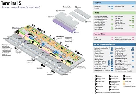 Heathrow International Airport UK Terminal Maps, LHR Information and ...