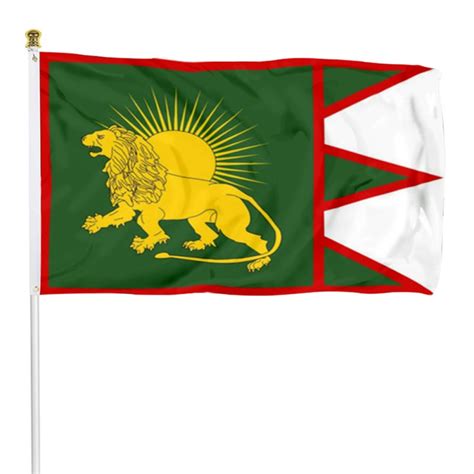 Sketch of a possible of the Mughal Empire Flag Banner