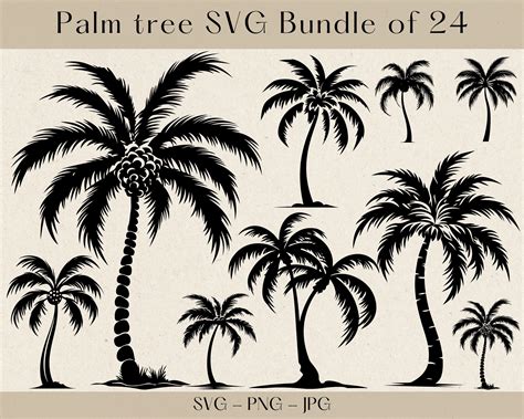 Palm Tree SVG Bundle Palm Tree SVG Palm Tree PNG Palm Tree - Etsy