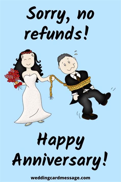 A selection of funny and irreverent wedding anniversary quotes and ...