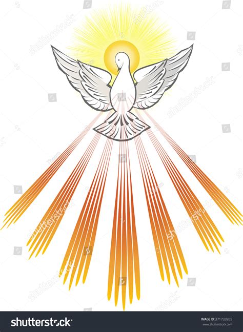 Holy Spirit Symbol White Dove Halo: Vector có sẵn (miễn phí bản quyền ...